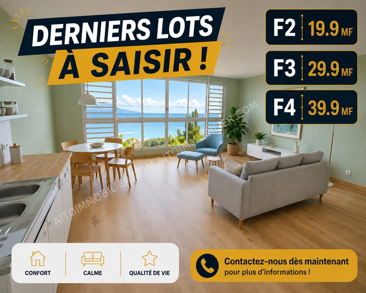 Appartement à vendre sur Punaauia