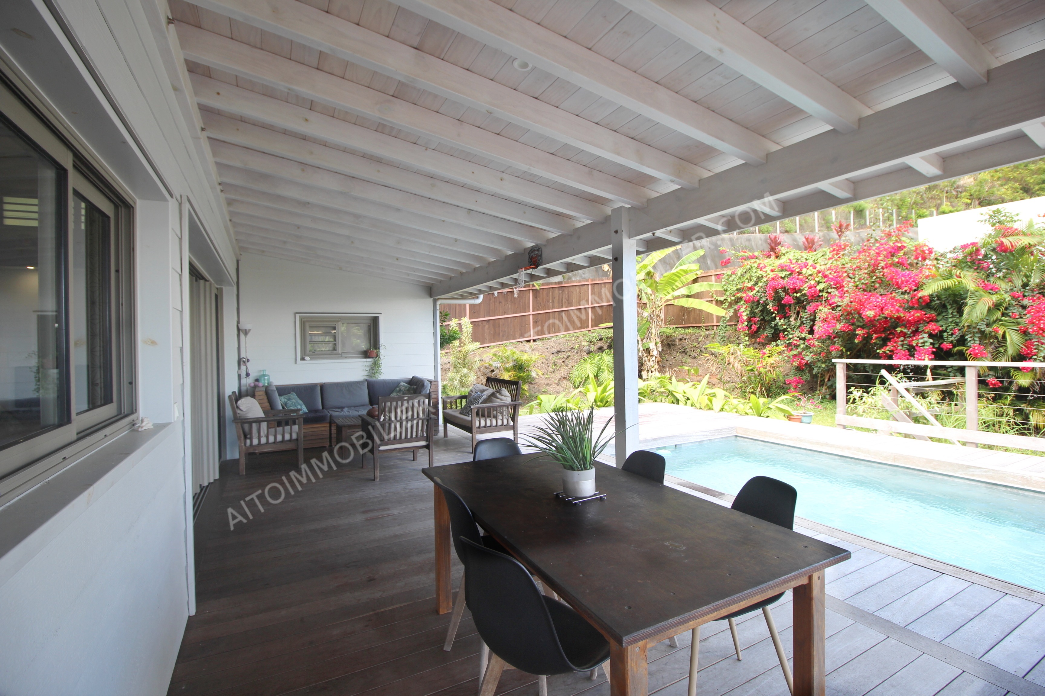 PUNAAUIA HAUTEURS - MAISON F5 VUE MOOREA 4