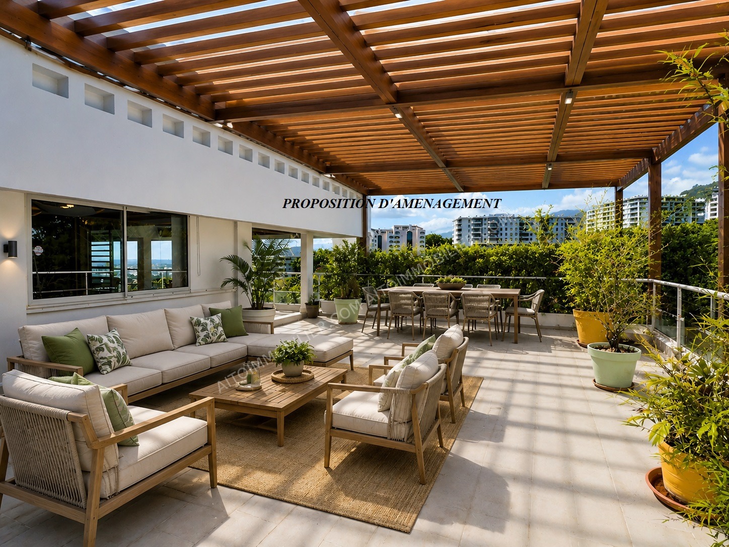F3 DE STANDING  TERRASSE EXCEPTIONNELLE DE 113 M²  VUE RADE DE PAPEETE 11