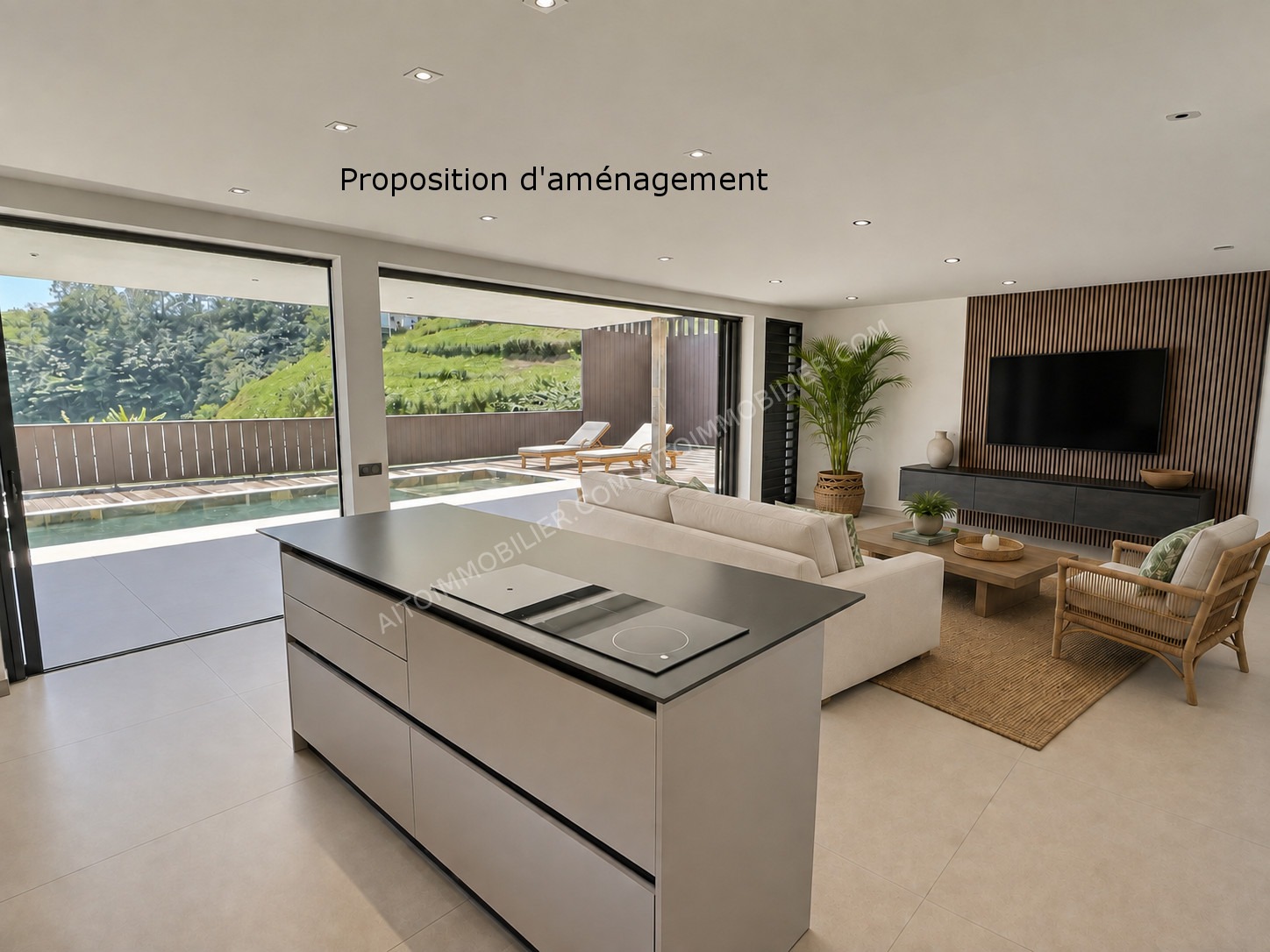 VILLA CONTEMPORAINE AVEC PISCINE, VUE MER ET STUDIO INDÉPENDANT 3