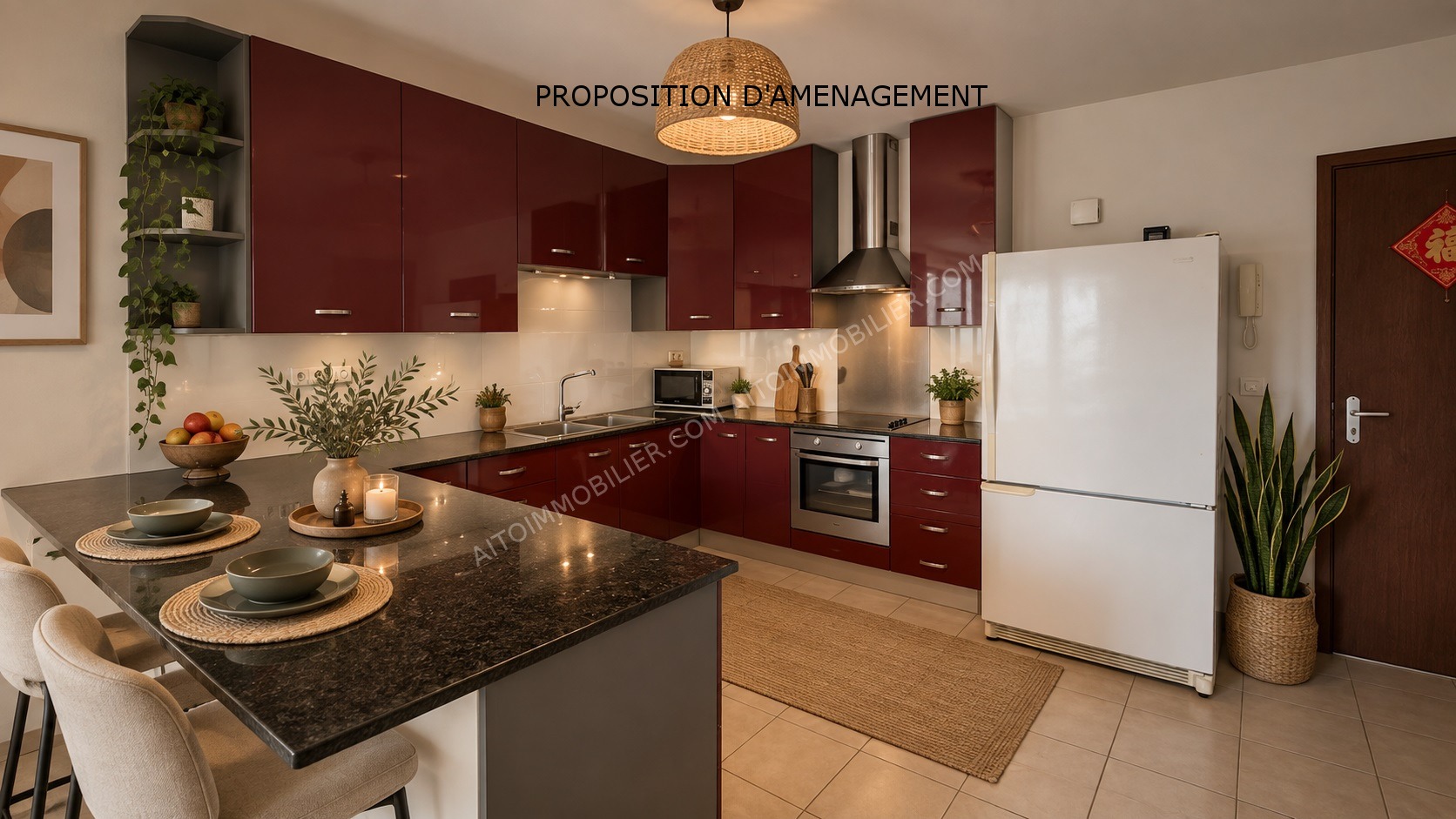 À vendre, appartement de type F4 de 105 m² avec cellier et 2 places de parking couvertes. 2