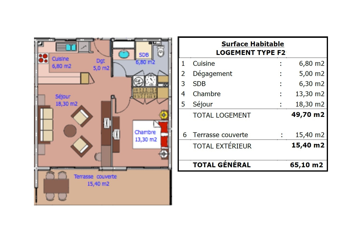 VENTE APPARTEMENT BORA BORA F2 4